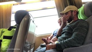 Bibi Jones Baal Two Guys Wanking In The Train Show