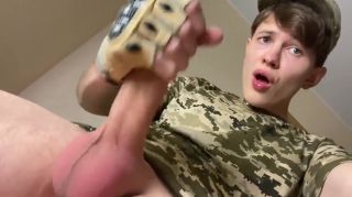 HomeVoyeurVideo Gay Boy In Straight Military Jock Jerking His Big Dick (23 Cm) Dirty