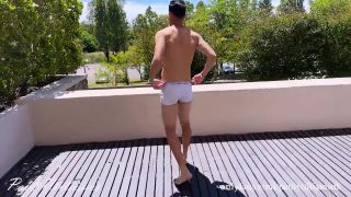 Camgirl Hot Fitness Guy Wakes Up Ready For Public Nudity And Edging Masturbation Wife