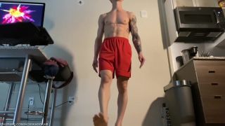 Giffies Sexy Bi Big Dick Muscle Daddy Strip Naked Workout Tease & Smoking Joint Pov Cum Feeding Masturbation Mediumtits