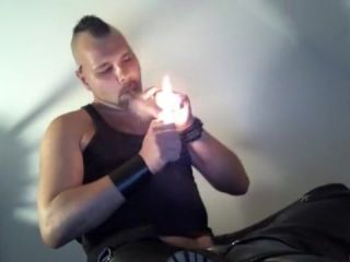 Mmf cigar and cigarette in Leather males Wild Amateurs