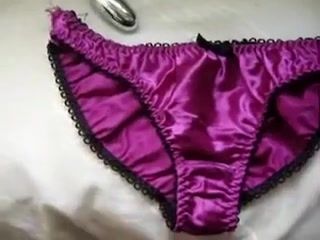 Femdom Pov little pink silky panties sent by friend Excitemii