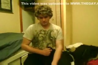 Amateur Porn Cute blonde boy with curly hair strokes it Web