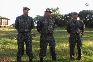 Sloppy Blowjob Three Gay Soldiers Fuck Each Other Outdoor