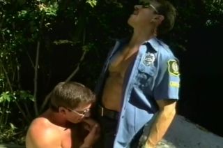 Orgia Horny Policeman Catches Bad Boy And Make His Charge...