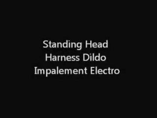 18Asianz Standing Head Harness Sex Toy Impalement Electro BlackGFS