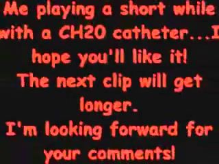 Blowing Me playing with a CH20 catheter TubeKitty