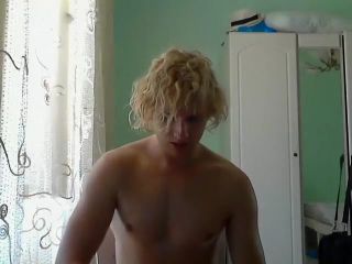 BazooCam Hot Blond Curly Cock