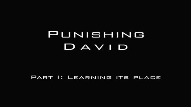 Slutty Punishing David: Part I: Learning its place Dildo Fucking