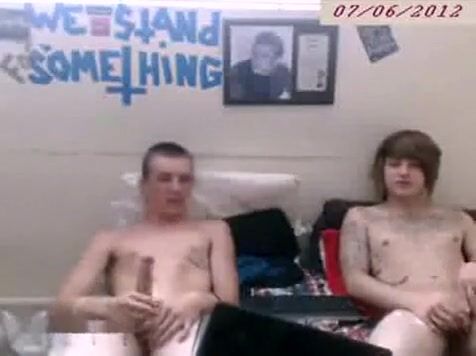 Jacking Two Guys Masturbating Gay Boysporn