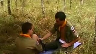 Shaved Scouts Goes Camping Oral Sex