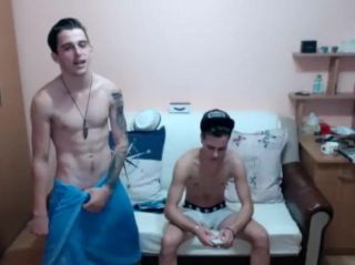 Orgy Three naked boys wank for cam Solo