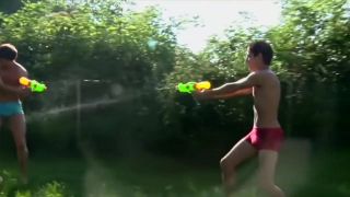 Exhibitionist Water Fights Ends In Bare Sex HottyStop