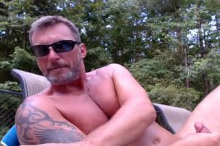 Phun mature stud jerks off by pool on cam ComptonBooty