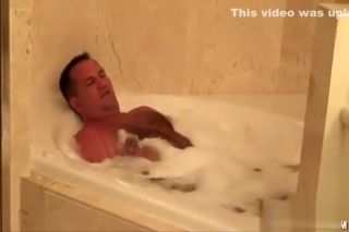 Banging Daddy jerks off in the tub Seduction Porn