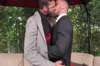 Huge Miles and Xavier fuck raw in suits Trannies