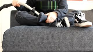 LushStories Vacuuming my sock and feet clean 7Chan
