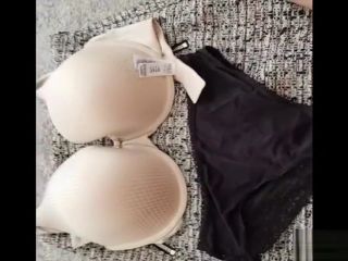 Magrinha Humiliation jerk off on to step daughters lingerie. Cum on panties and bra. WeLoveTube