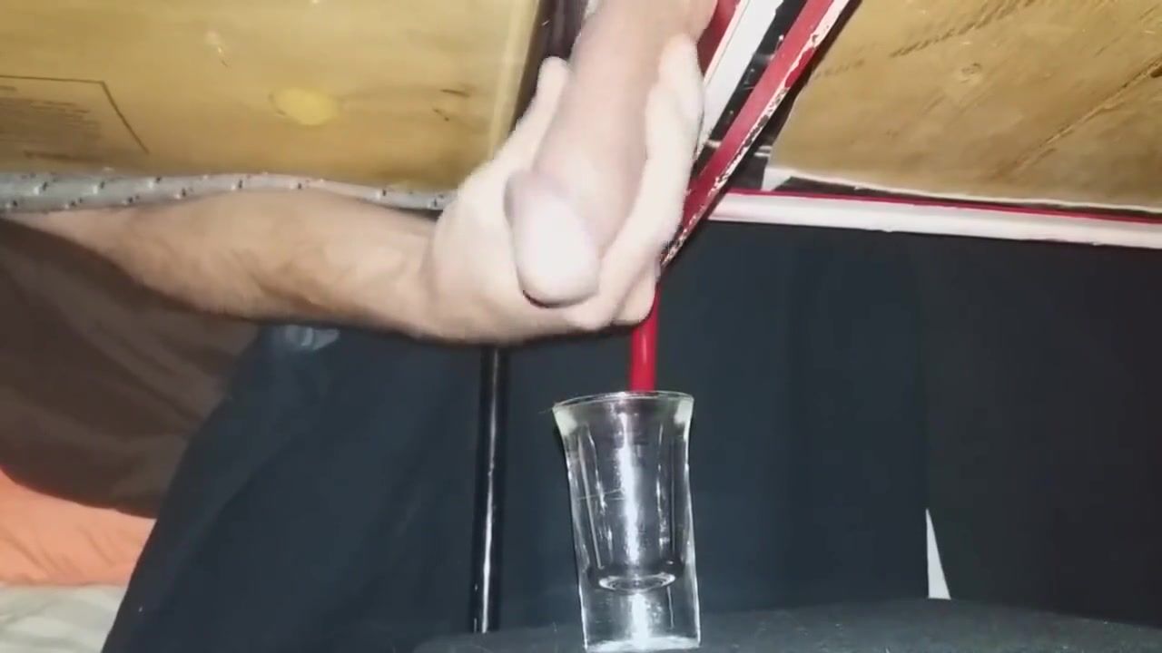 RarBG Trying To Fill The Shotglass With Cum On The Milking Table. Big Thick Load Roleplay - 1
