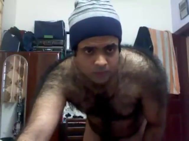 Mexican Very hairy indian guy webcam show off. Boots - 2