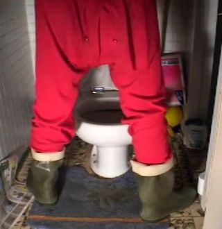Sucks nlboots - red union suit green rubber boots Fuck