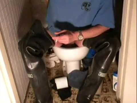 XLXX nlboots - westgate waders on toilet Office Sex - 1