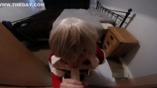 Creampies Mrs Sissy Clause sucks cock and deep throats cum...