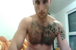Sextoy Tattoed Guy Shows Off His Cock and Cumshots MrFacial