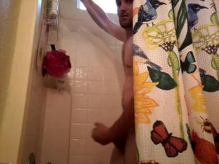 Spreading Jerking off in the shower iDope