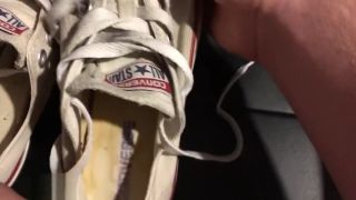 xBubies Cumming inside my Sister's dirty old white Converse Doggy Style Porn