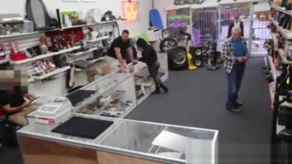 ChatRoulette Fit Straight lad fucked in pawnshop by 2 guys 3way
