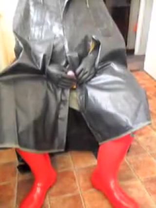 Girl Get Fuck Rubber cape cockplay Cum Eating