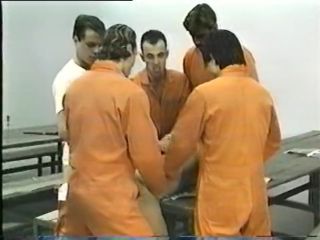 Dick Five inmates abuse a prison guard (oldies) Chubby