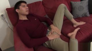 Romance Horny gay teen loves wanking while playing with his feet Spycam