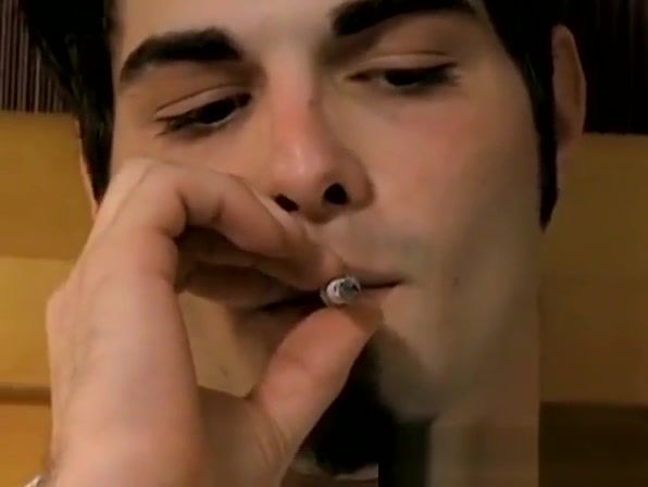 Curious Smoking fetish homo jerking off and squirting cum solo Amature
