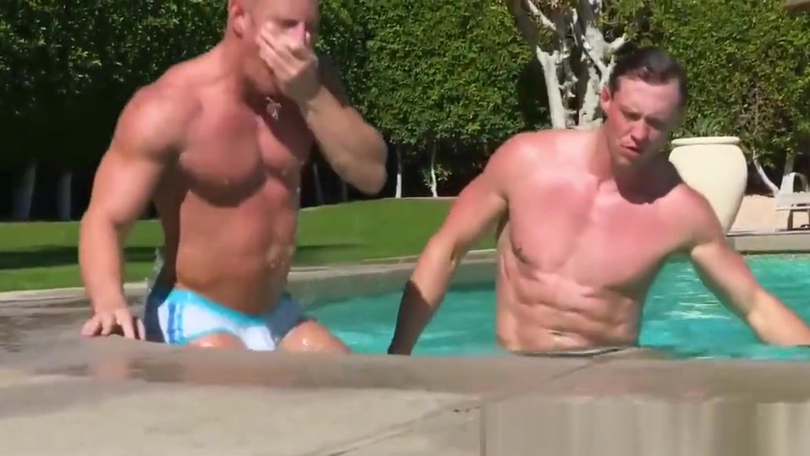Bigass Homosexual hunk anally pounded after taking a swim Latino