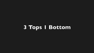 Gay Kissing three tops topping Oriental bottom Friends