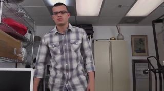 CastingCouch-X Nerd homo with glasses pleasures monster...