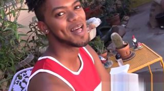 Vadia Young ebony guy shows off his balls and jerks off solo Hot Fucking