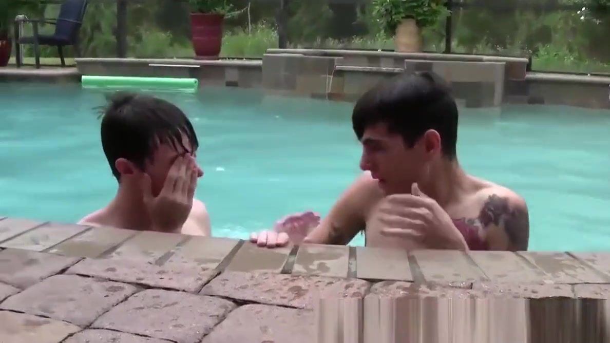 Fuck My Pussy Hard Skinny homo blown before fucking his lovers ass poolside Porn Blow Jobs - 1