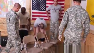 Lezdom Inked military hunk training his cock on majors ass Gay Friend