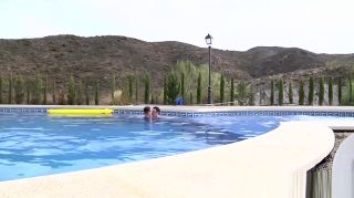 Close Luke Desmond drills horny twink Charley Cole by the pool Little