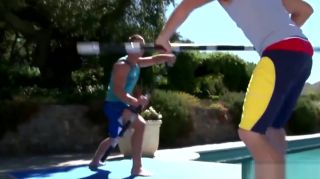Sapphic Athletic straight jock facefucked outdoors Pick Up