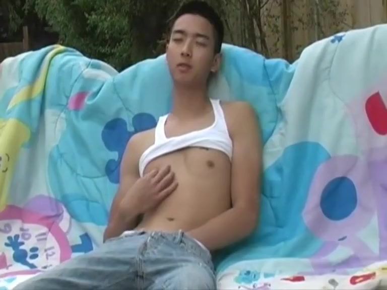 XGay Hot Asian Boy Wank And Cum In The Garden Teacher - 1