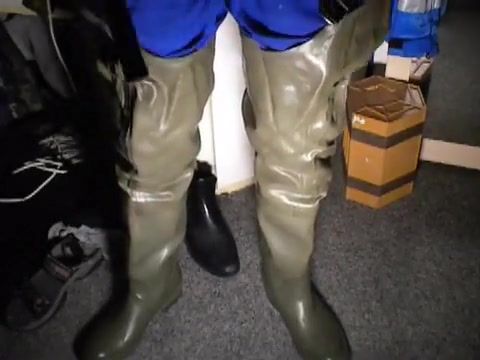 Gaypawn nlboots - rubber green (cz) cebo waders (35 yrs old) Freckles