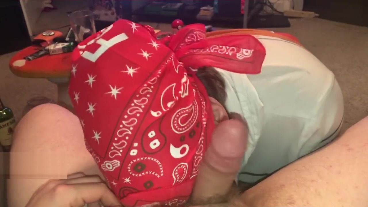 Perfect Body Porn Blowjob from Bandana Man Cum In Mouth