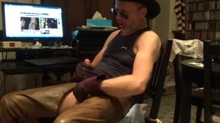 Shemale Sex LEATHER WESTERN JERK OFF Straight