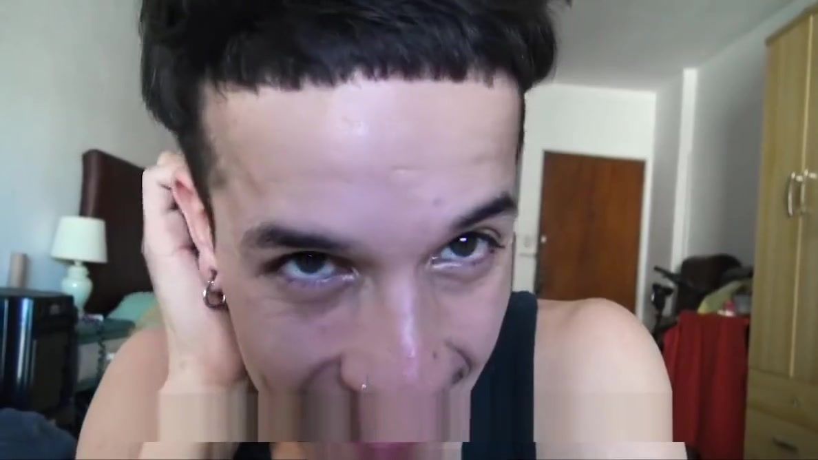 Celebrity Porn LatinLeche - Latin Guy Sucks Two Cocks Black Hair - 1