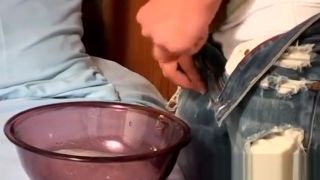 19yo Free shorts pissing gay gals Shane fills a cup with his own hot piss, Interracial Hardcore