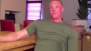 Hairy Marine has Huge Dick Throat